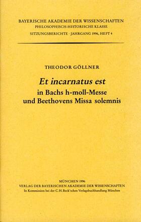 Et incarnatus est in Bachs h-moll-Messe und Beethovens Missa solemnis