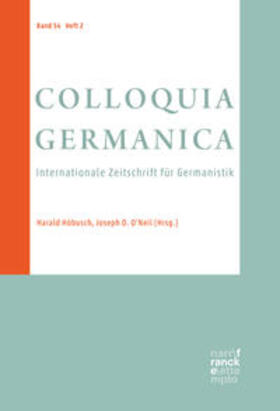 COLLOQUIA GERMANICA 54, 2