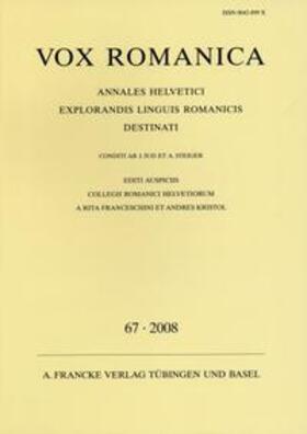 Vox Romanica 67 (2008)