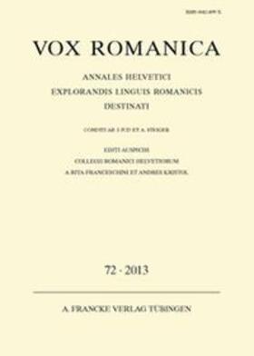Vox Romanica 72 (2013)
