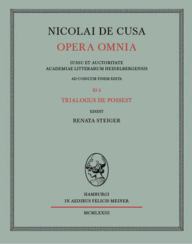 Nicolai de Cusa Opera omnia / Nicolai de Cusa Opera omnia