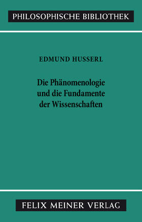 Husserl, E: Phänomenologie
