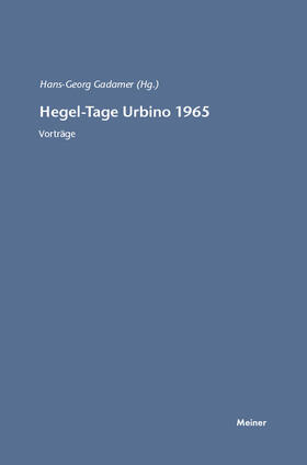 Hegel-Tage Urbino 1965