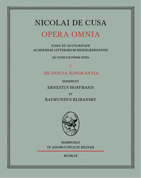 Nicolai de Cusa Opera omnia / Nicolai de Cusa Opera omnia. Volumen I.