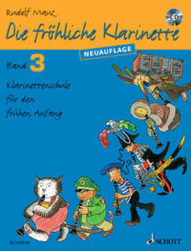 Die fröhliche Klarinette Band 3. Lehrbuch mit CD.
