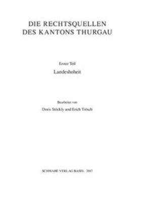Sammlung Schweizerischer Rechtsquellen / Landeshoheit