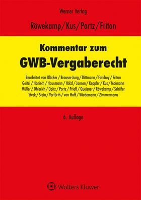 Kommentar zum GWB-Vergaberecht