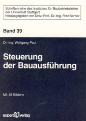 Steuerung der Bauausführung