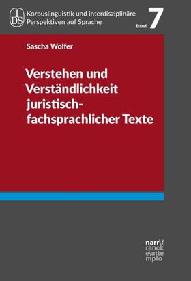Wolfer, S: Verstehen und Verständlichkeit juristisch-fachspr