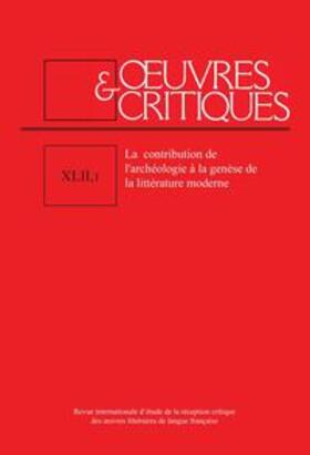 OEUVRES & CRITIQUES, XLII, 1 (2017)