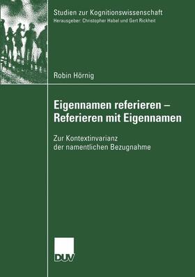 Eigennamen referieren - Referieren mit Eigennamen