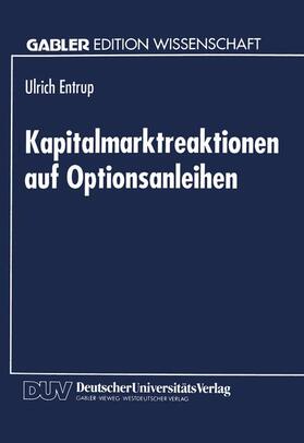 Kapitalmarktreaktionen auf Optionsanleihen