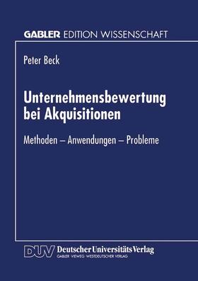 Unternehmensbewertung bei Akquisitionen