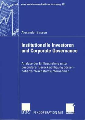 Institutionelle Investoren und Corporate Governance