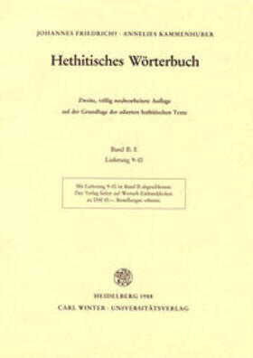 Hethitisches Wörterbuch / E