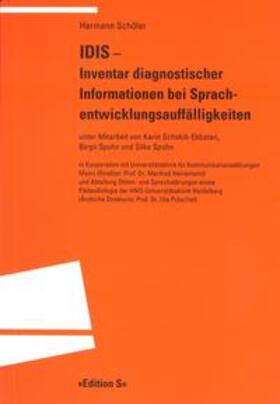 IDIS – Inventar diagnostischer Informationen bei Sprachentwicklungsauffälligkeiten