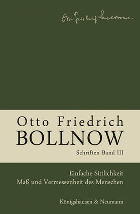 Otto Friedrich Bollnow: Schriften