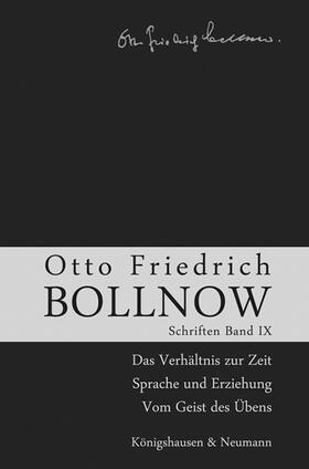 Otto Friedrich Bollnow: Schriften