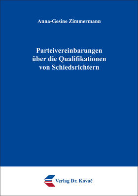 Parteivereinbarungen über die Qualifikationen von Schiedsrichtern