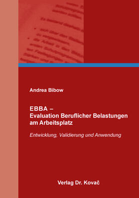 EBBA – Evaluation Beruflicher Belastungen am Arbeitsplatz