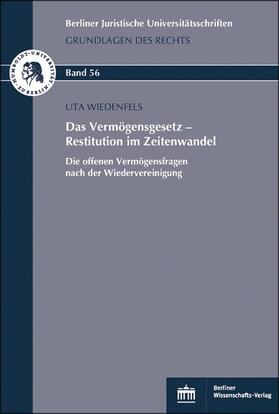 Das Vermögensgesetz – Restitution im Zeitenwandel