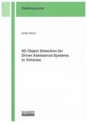 3D Object Detection for Driver Assistance Systems in Vehicles