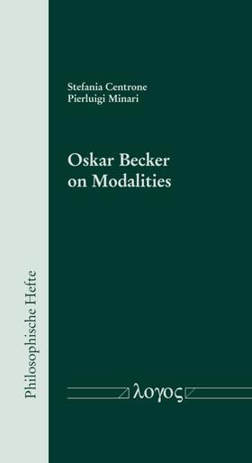 Oskar Becker on Modalities