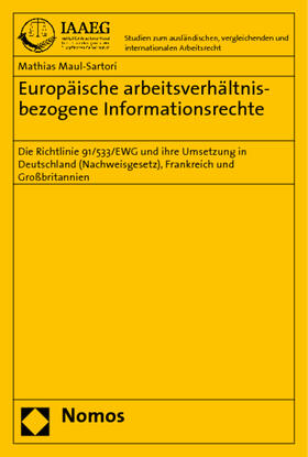 Europäische arbeitsverhältnisbezogene Informationsrechte