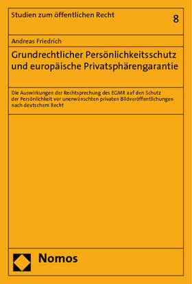 Friedrich, A: Grundrechtl. Persönlichkeitsschutz