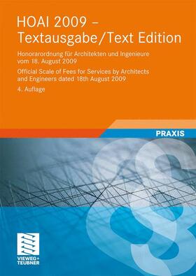HOAI 2009-Textausgabe/HOAI 2009-Text Edition