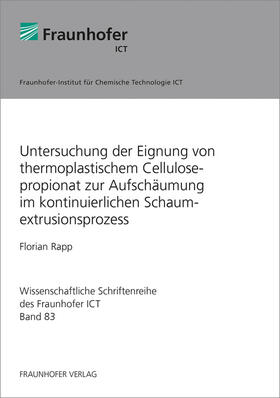 Untersuchung der Eignung von thermoplastischem Cellulosepropionat zur Aufschäumung im kontinuierlichen Schaumextrusionsprozess.