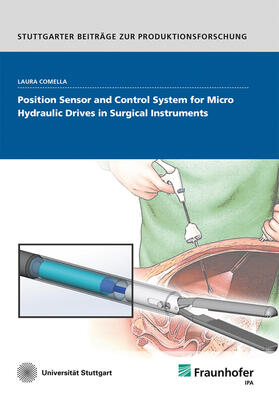 Position sensor and control system for micro hydraulic drives in surgical instruments.