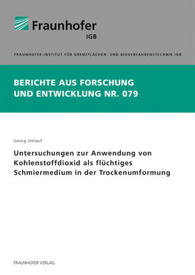 Untersuchungen zur Anwendung von Kohlenstoffdioxid als flüchtiges Schmiermedium in der Trockenumformung.