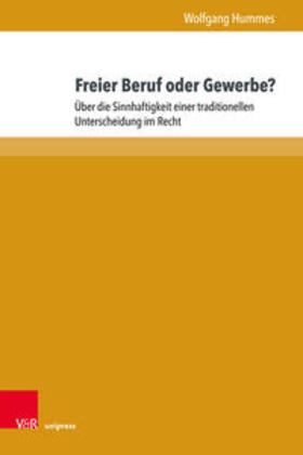 Hummes, W: Freier Beruf oder Gewerbe?