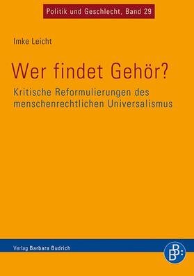 Wer findet Gehör? Kritische Reformulierungen des menschenrechtlichen Universalismus