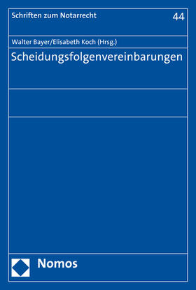 Scheidungsfolgenvereinbarungen