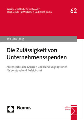 Die Zulässigkeit von Unternehmensspenden