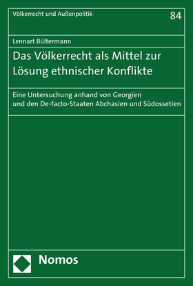 Das Völkerrecht als Mittel zur Lösung ethnischer Konflikte