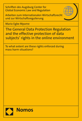 The General Data Protection Regulation and the effective protection of data subjects’ rights in the online environment
