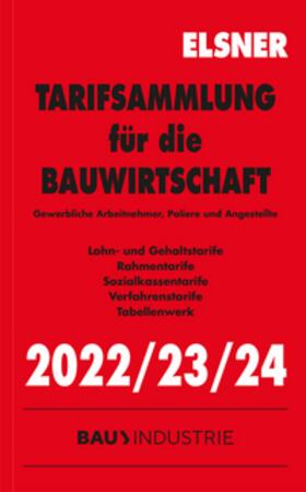 Tarifsammlung für die Bauwirtschaft 2022/23/24