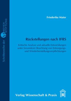 Rückstellungen nach IFRS.