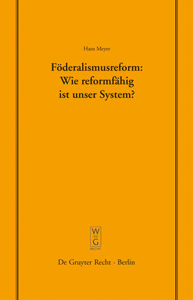 Föderalismusreform: Wie reformfähig ist unser System?