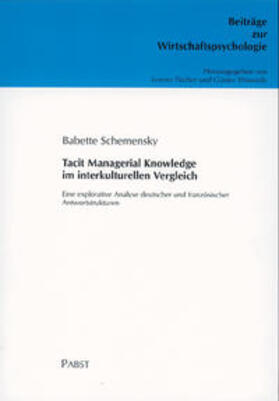 Tacit Managerial Knowledge im interkulturellen Vergleich