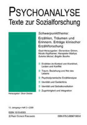 Erzählen, Träumen und Erinnern. Erträge klinischer Erzählforschung