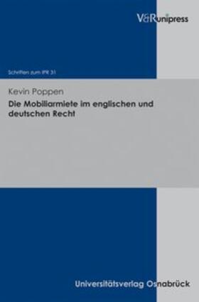 Die Mobiliarmiete im englischen und deutschen Recht