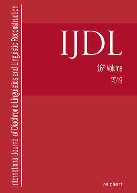 International Journal of Diachronic Linguistics and Linguistic Reconstruction