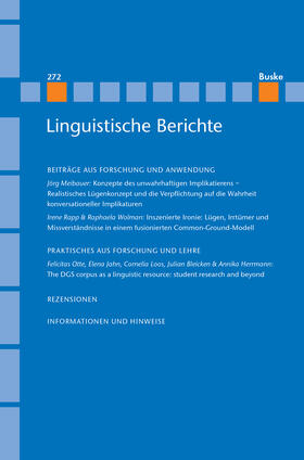 Linguistische Berichte Heft 272