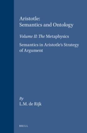 Aristotle: Semantics and Ontology