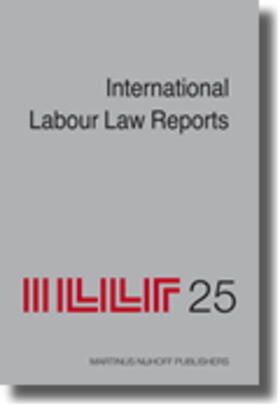 International Labour Law Reports, Volume 25