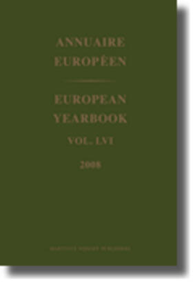 European Yearbook / Annuaire Européen, Volume 56 (2008)